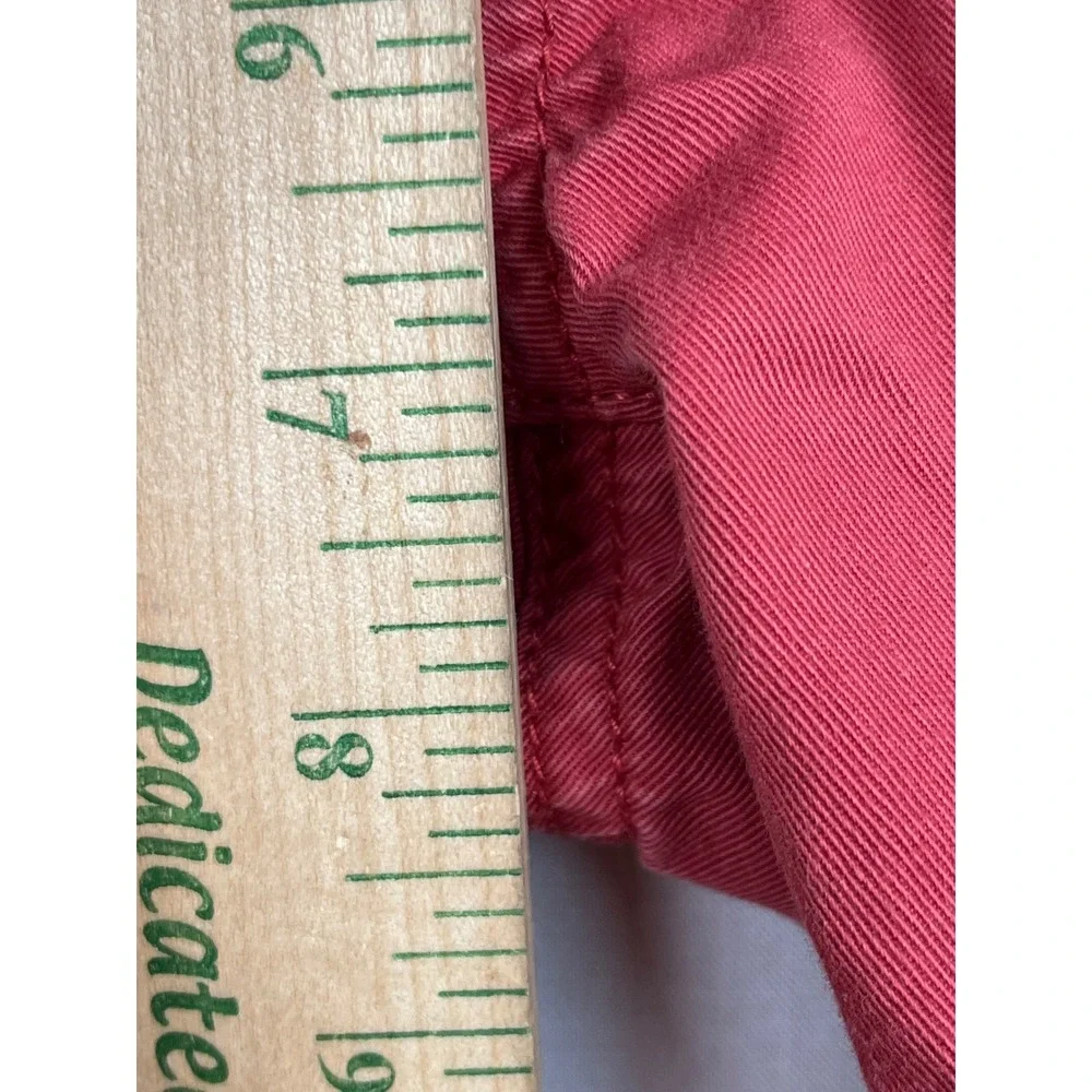 The Childrens Place Chino Shorts Boys Size 6 Red Cotton Twill Flat Front